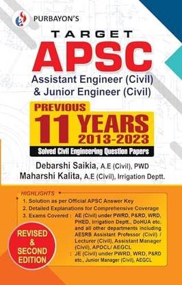Target APSC A.E & J.E (Civil) (Previous 11 years 2013-2023 Solved Civil Engineering Question Papers)