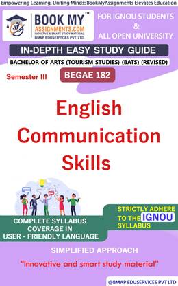 IGNOU BEGAE 182 English Communication Skills Study Material (In Depth Guide) For Ignou Student
