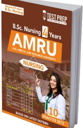 B.Sc Nursing AMRU ( Himachal Pradesh) Nursing , Nursing Apptitude  - Atal Medical Research University B.Sc Entrance Book (English)