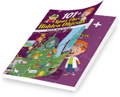101+ Spot the Hidden Objects Activity Book for Kids : Educational Puzzle Book with Seek and Find Activities, Toddlers activity book