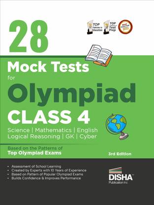 28 Mock Test Series for Olympiads Class 4 Science, Mathematics, English, Logical Reasoning, Gk & Cyber