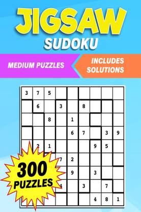 Medium Jigsaw Sudoku  - 300 Medium Irregularly Shaped Puzzles to Solve