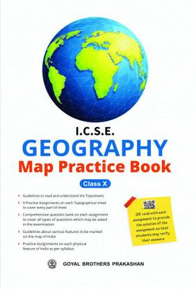 ICSE Geography Map Practice Book Class 10 (2023-24 onward)