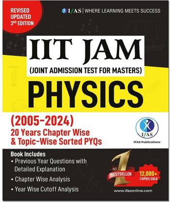 IIT JAM Physics PYQ Book-Previous Year Solved Papers  - 2026 | Topic Wise Sorted with Detailed Solutions (2005 to 2024) | Best Seller Previous Year Question Paper Book for IIT JAM Physics, CUET PG Physics, JEST Physics & MSc Physics Entrance Examinations in India