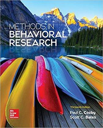 Methods in Behavioral Research