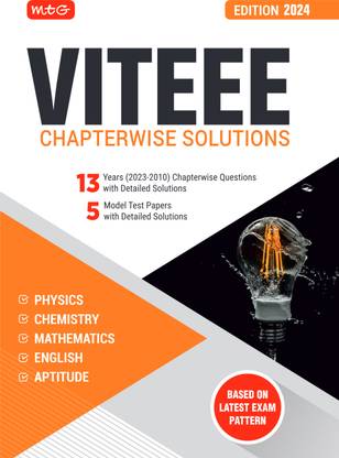 Viteee Chapterwise Previous 13 Years Solved Papers with 5 Model Test Papers Physics, Chemistry, Mathematics, English & Quantitative Aptitude Pyq Books for 2024 Exam