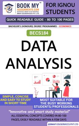 IGNOU BECS184 Data Analysis Quick Readable Notes | Important Topic-wise Conceptual Notes | DEGREE