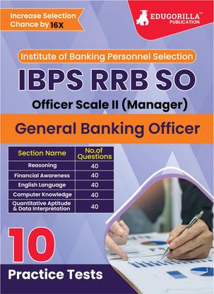 IBPS RRB SO General Banking Officer Scale 2 Exam  - 2024 (English Edition) - 10 Full Length Practice Tests including Hindi and English Language Test (2400 MCQs) with Free Access to Online Tests
