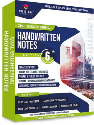 Civil Engineering Handwritten Notes 6th Edition