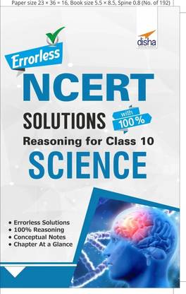 Errorless Ncert Solutions with 100% Reasoning for Class 10 Science