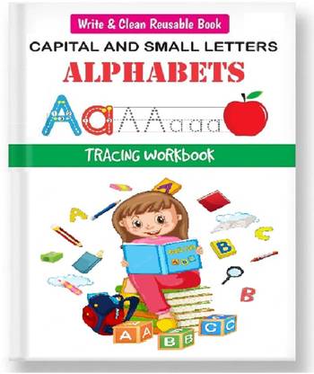 Wipe And Clean - English Alphabets Handwriting Practice Book For Kids | English Capital Letters And Small Letters (Reusable Wipe & Clean Books)