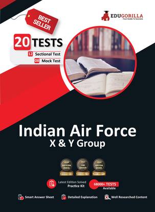 Air Force X & Y Group Prep Book  - 2024 (English Edition) | 12 Sectional Tests and 8 Full Length Mock Tests (1100 Solved MCQs) with Free Access To Online Tests