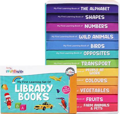 Intelliskills My First Learning Set of 12 Library Books - English