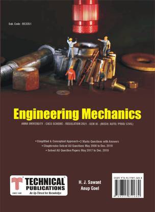 Engineering Mechanics for BE Anna University R21CBCS (III- MECH - ME3351)