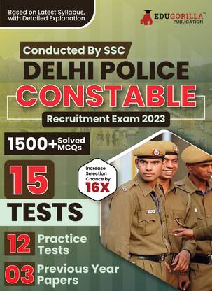 Delhi Police Constable Exam  - 2024 (Male & Female) | 12 Full Length Practice Mock Tests and 3 Previous Year Papers with Free Access to Online Tests