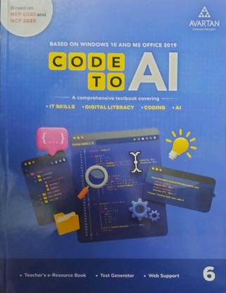 Avartan Code To AI Class 6 Based on window 10 and MS Office 2019