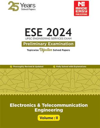 ESE Pre Exam 2024 : Electronics and Telecommunication Engineering Obje