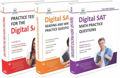 DIGITAL SAT CRASH COURSE - FIVE Practice Tests + 300 Reading and Writing Practice Questions + 300 SAT Math Practice Questions