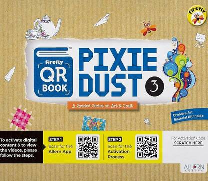 Firefly QR Pixie Dust | Craft Book | Grade 3 | Firefly | Guided by a virtual teacher 24X7 | Inclusive of Art Material Kit
