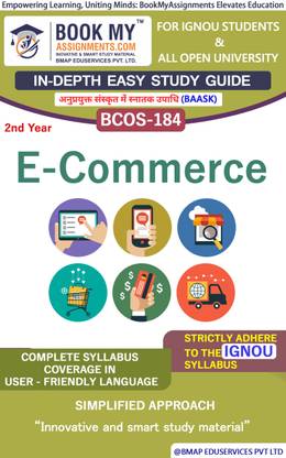 IGNOU BCOS-184 E-Commerce In Depth Guide For Ignou Student