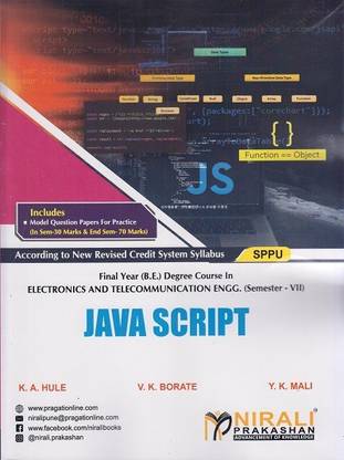 JAVA SCRIPT - Final Year BE Degree Course in Electronics and Telecommunication Engineering - Semester 7 - SPPU