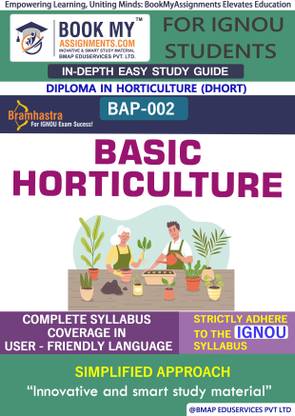 IGNOU BAP-002 Basic Horticulture Study Guide (In Depth Guide) for Ignou Student