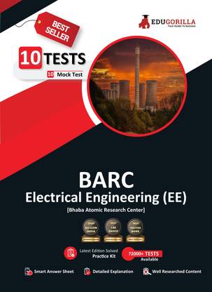 BARC Electrical Engineering (EE) Exam Prep Book  - 2024 | Solved 10 Full-length Mock Tests ( 1000+ MCQs)