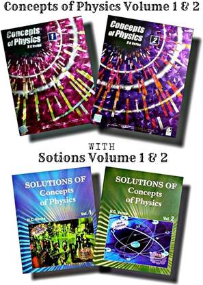 Concept Of Physics By H.C Verma Part - I And II , With Solutions Of Both The Volumes - Set Of 4 Books