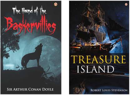 Treasure Island + The Hound of the Baskervilles (Set of 2 Books)