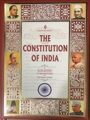 The Constitution of India (Big A4 Size)  - Original Constitution in Colour