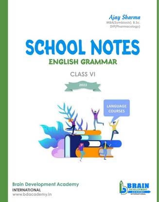 English Grammar Notes - 6th Class