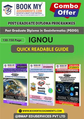 IGNOU MGY101 MGY102 MGY103 Quick Readable Notes Book For Ignou Student Post Graduate Diploma in Geoinformatics (PGDGI) In English-Our books use 80 GSM A4 paper for clear, sharp prints.