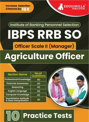IBPS RRB SO Agriculture Officer Scale 2 Exam  - 2024 (English Edition) - 10 Full Length Practice Tests including Hindi and English Language Test (2400 MCQs) with Free Access to Online Tests