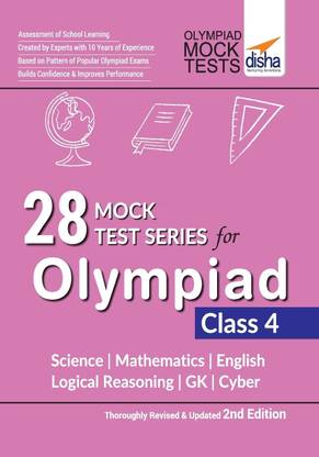 28 Mock Test Series for Olympiads Class 4 Science, Mathematics, English, Logical Reasoning, Gk & Cyber 2nd Edition