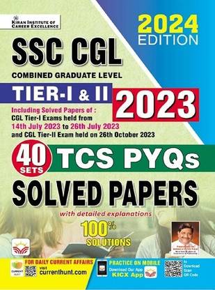 SSC CGL Tier 1 & 2 TCS PYQs ALL 2023 Shifts Total 40 Solved Papers