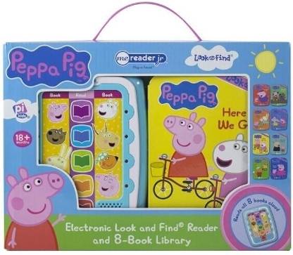 Peppa Pig: Me Reader Jr Electronic Look and Find Reader and 8-Book Library Sound Book Set