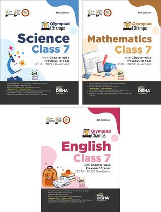 Olympiad Champs Science, Mathematics, English Class 7 with Past Questions