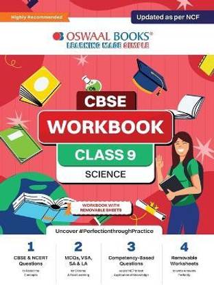Oswaal NCERT & CBSE Pullout Worksheets Class 9 Science For 2024 Exam