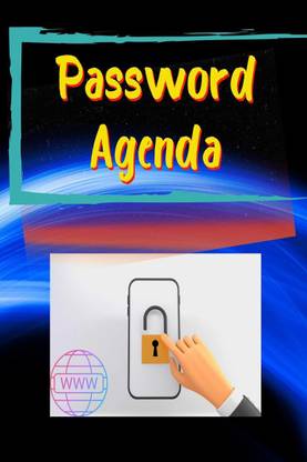 Password Agenda  - Portable Password Keeper with Alphabetical Tabs and Organizer for Internet Login & Website & Username & Password, Password Notebook