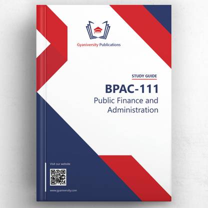 BPAC-111: Public Finance and Administration (IGNOU Study Guide Book)