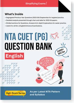 Nta Cuet (Pg) Question Bank : English (Edition1st)