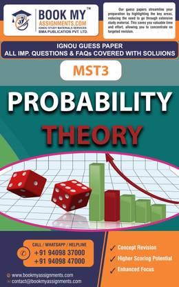 IGNOU MST-003 Probability Theory | Guess Paper | Important Question Answer | PGDAST
