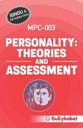 MPC3 Personality:Theories and Assessment (IGNOU Help book for MPC-003 in English Medium) - MPC3 Personality Theories and Assessment (English, Paperback, GPH Panel of Experts)  - Personality Theories and Assessment