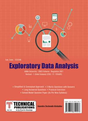 Exploratory Data Analysis for BE Anna University R21CBCS (Vertical I - CSE / IT / CS&BS - CCS346)