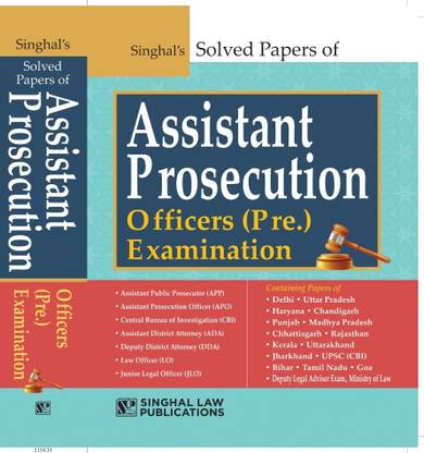 Solved Papers of Assistant Prosecution Officers APO (Preliminary) Examination