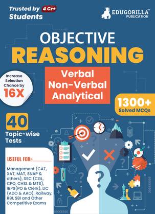 Reasoning : Verbal, Non Verbal & Analytical Book  - 2024 (English Edition) - 40 Topic-wise Solved Tests (1200+ Solved Questions) with Free Access to Online Tests