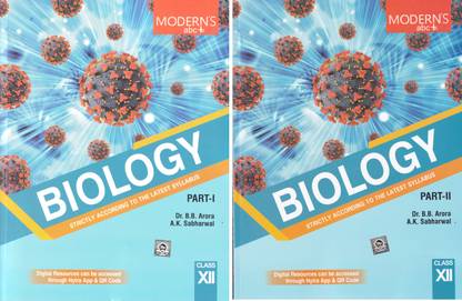 Modern's Biology For Class 12 Part 1 & 2- CBSE For Examination 2023-2024