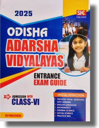 Odisha Adarsha Vidyalaya Entrance Exam. Guide 2025 For Class - 6th English Medium