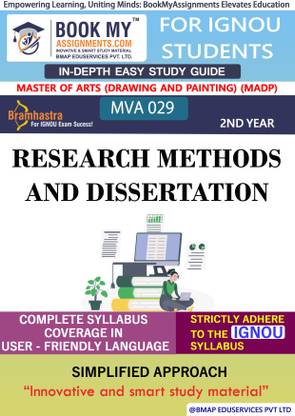 IGNOU MVA 029 Research Methods and Dissertation Study Guide (In Depth Guide) for Ignou Student