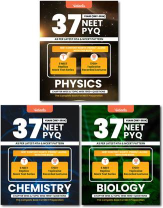 Vedantu NEET PYQ 37 Years Combo | Physics, Chemistry, Biology With Solutions